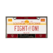 USC Trojans Chrome Shield School of Advanced Computing License Plate Frame